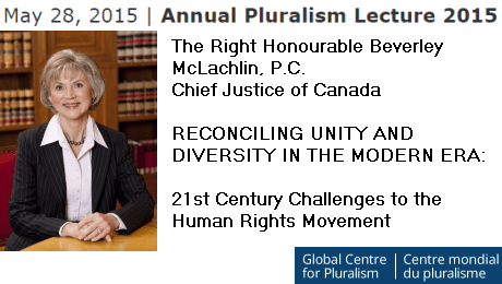 Event - May 28 | Annual Pluralism Lecture 2015