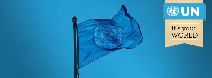 UN Flag -  it's your world