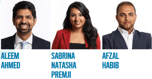 Aleem Ahmed, Sabrina Premji & Afzal Habib win 2015 Echoing Green Fellowship Award