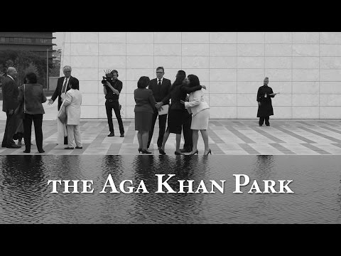 Mark Disero of GardenToronto.ca at the opening of the Aga Khan Park in Toronto