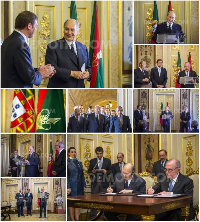 Portuguese Foreign Minister Machete receives Prince Aga Khan