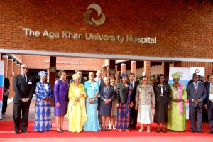 First Ladies of African Nations at the Aga Khan University Hospital in Nairobi