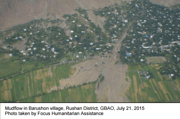 FOCUS and UN Humanitarian Efforts: Assessment on floods in Gorno-Badakhshan