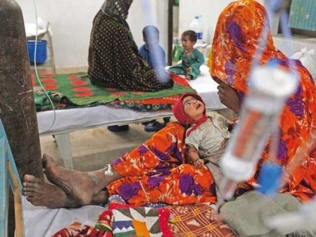 AKU's seminar raises questions about the state of publicly funded healthcare in the province. (Image credit: The Express Tribune)