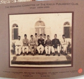 Managing Committee of the Khoja (Ismaili) Panjabhoy Club, Karachi 1938-1939, known for its ethos of volunteer work and philanthropy within and outside the Ismaili community. (Image: The Ismailis: An Illustrated History)