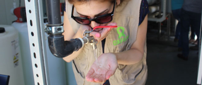 Success in Salamiyah, Syria: making sulphurous water drinkable | Oxfam GB