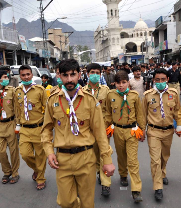 Ismaili Boy Scouts participates in cleanliness drive in Gilgit