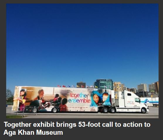 AKFC's Together exhibit brings 53-foot call to action to Aga Khan Museum