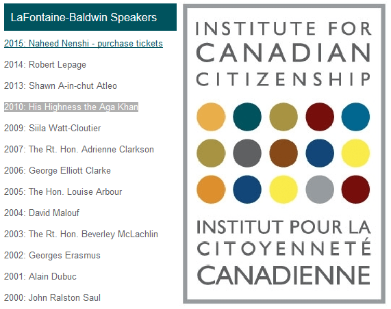 Calgary Mayor Naheed Nenshi delivers the 13th LaFontaine-Baldwin Symposium keynote on citizenship and the importance of inclusion - Past Speakers