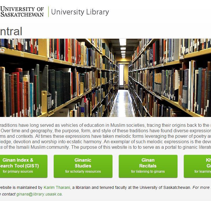 Ginan Central: A Portal to the Ismaili Community’s Ginanic Literature