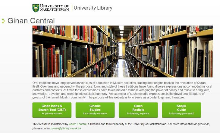 Ginan Central: A Portal to the Ismaili Community’s Ginanic Literature