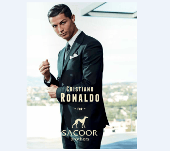 Sacoor Brother dress Soccer Superstar Christiano Ronaldo (image via POST Magazine pg 63/92)