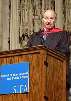 His Highness the Aga Khan delivering the Columbia University School of International and Public Affairs’ Commencement Address, at the Riverside Church, New York. Photo AKDN