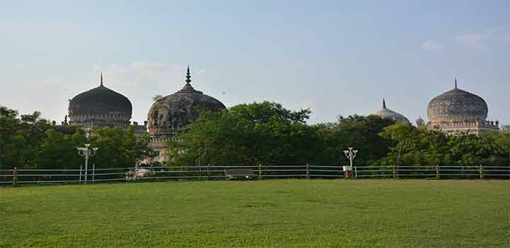 Deccan Park with Qutub Shahi Tombs in the background (Image credit: The Hans India)