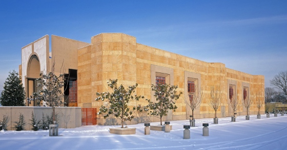 A winter view of the Ismaili Centre, Burnaby from the south-west. Photograph By Gary Otte via Burnaby Now