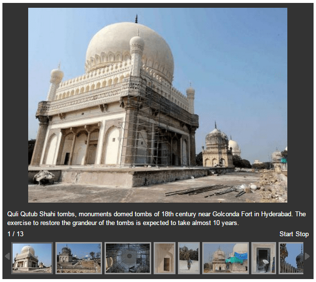 Restoration of Quli Qutub Shahi tombs by Aga Khan Trust for Culture (AKTC) (images credit: Mohammed Yousuf)