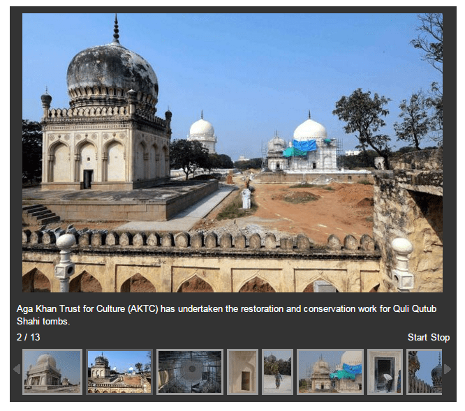Restoration of Quli Qutub Shahi tombs by Aga Khan Trust for Culture (AKTC) (images credit: Mohammed Yousuf)
