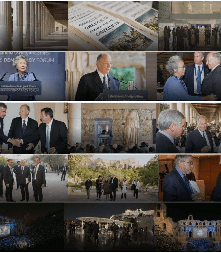 Photographs: His Highness the Aga Khan at the Athens Democracy Forum
