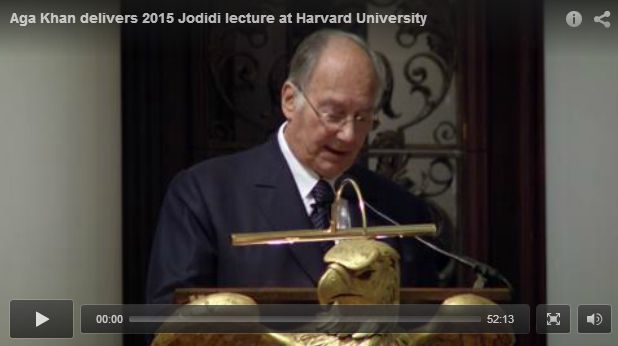 Video: Mawlana Hazar Imam's lecture at Harvard University