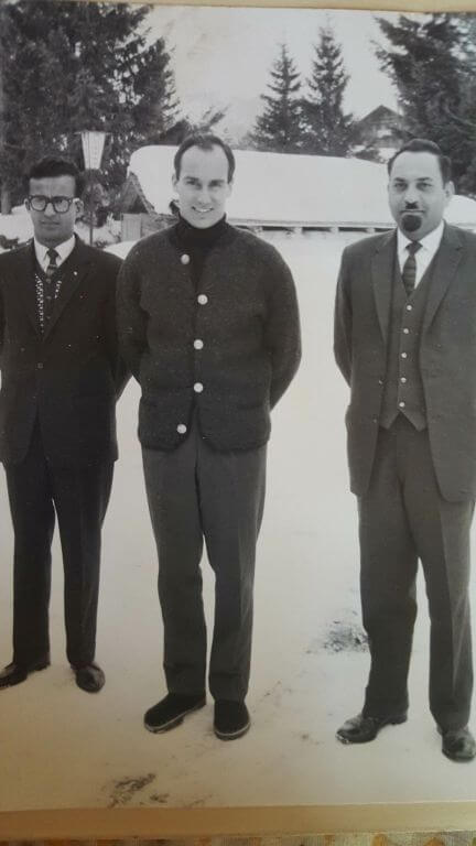 Historical Photograph: His Highness the Aga Khan with Late Amir Jamal, Member of Parliament for Kisumu, Late Rehmtulla Velshi Keshavjee
