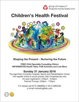 Children’s Health Festival at the Aga Khan University Hospital, Karachi
