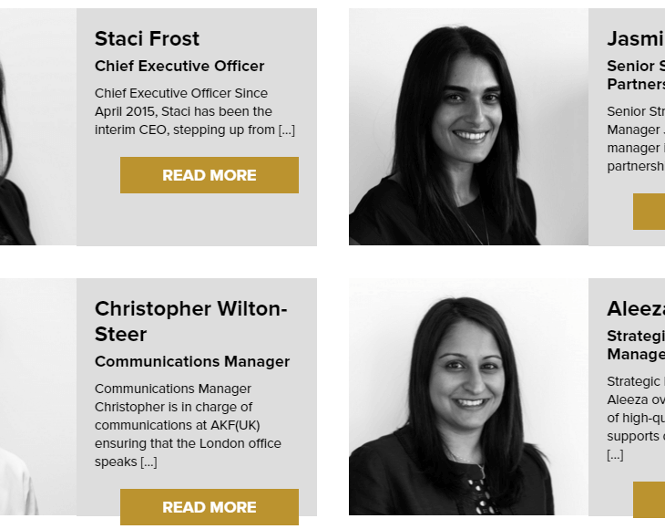 Aga Khan Foundation UK Team