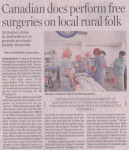 Dr.Nazmu and Sheny Bhanji's surgical mission to Hansot, Gujarat, receives significant media coverage