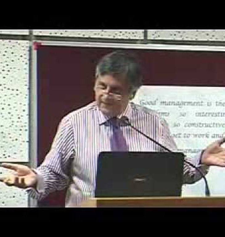 Nasser Munjee, Chair, DCB Bank, presents 2nd Annual Lecture at Amrut Mody School of Management, Ahmedabad University, India