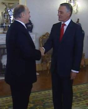 Portuguese President Cavaco Silva and His Highness Prince Karim Aga Khan