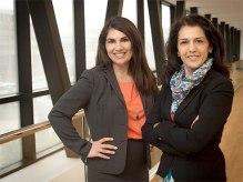 Melissa Mancini, left, and Henna Budhwani