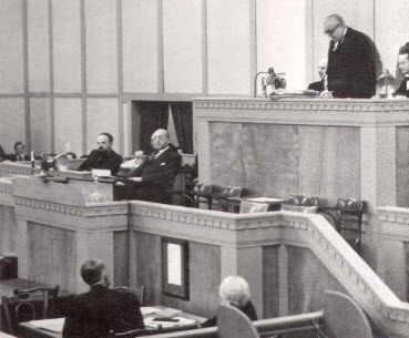 Aga Khan III, President of the League of Nations