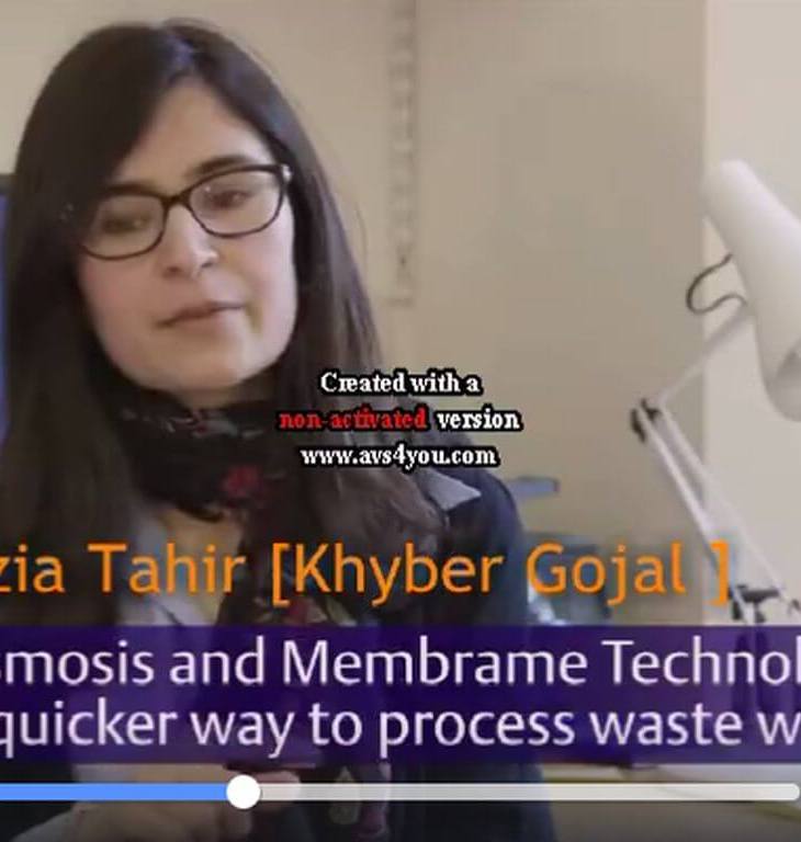 Fozia Tahir: Waste Water Treatment - Oxford University