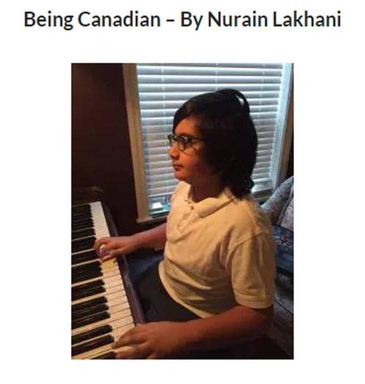 Poem: Being Canadian – By Nurain Lakhani, 11 years old