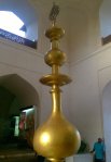 A Close Look at recently Installed Gold Finial of Humayun Tomb
