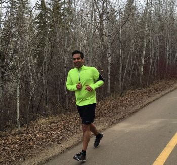 Farhann Cachra running London Marathon for Aga Khan Foundation UK