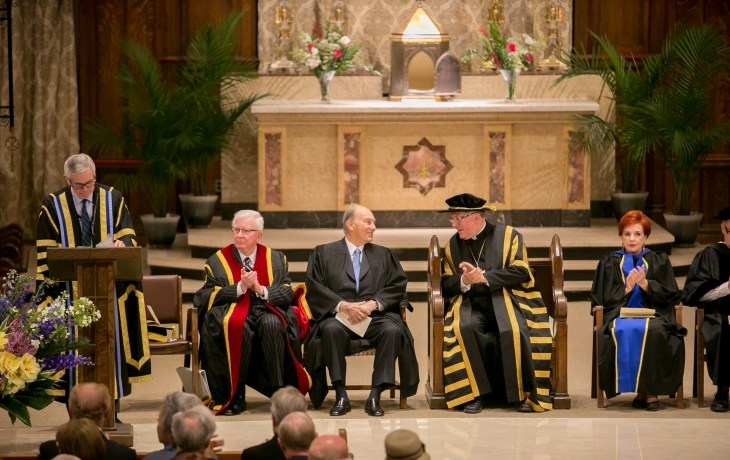 The convocation of the Pontifical Institute of Mediaeval Studies took place at St Basil’s Collegiate Church in Toronto. Mr. David Mulroney, President of the University of St. Michael's College and former Ambassador to the Republic of China delivered the citation. AKDN / Mo Govindji