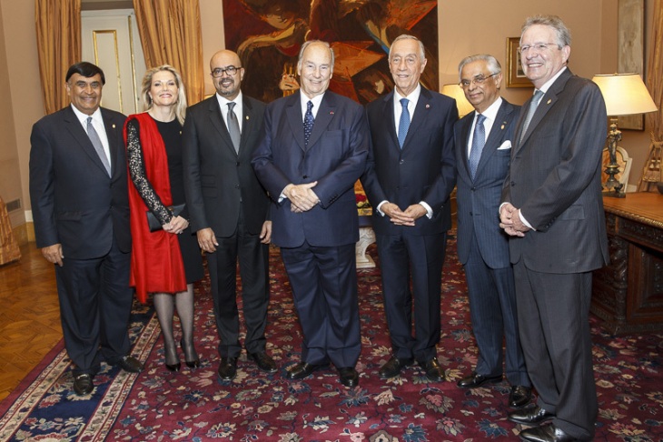 Photos: President of the Portuguese Republic receives His Highness the Aga Khan at Belém Palace