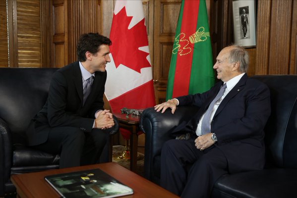 Prime Minister Trudeau discussed pluralism, human rights and respect for diversity with His Highness the Aga Khan