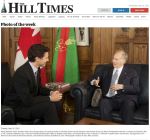 Tuesday, May 24, 2016 Prime Minister Justin Trudeau meets with the His Highness Prince Karim Aga Khan, the spiritual leader of the Shia Imami Ismaili Muslims and founder of the Aga Khan Development Network, in Ottawa on Tuesday, May 17. Mr. Trudeau (Papineau, Que.) and the wealthy philanthropist spoke in English and French, and chatted about ways to further co-operate on global peace and security. The Aga Khan, also known as the Imam of the Nizari Ismailis, was made an honorary Canadian in 2010. (Photograph courtesy of Jean-Marc Carisse)