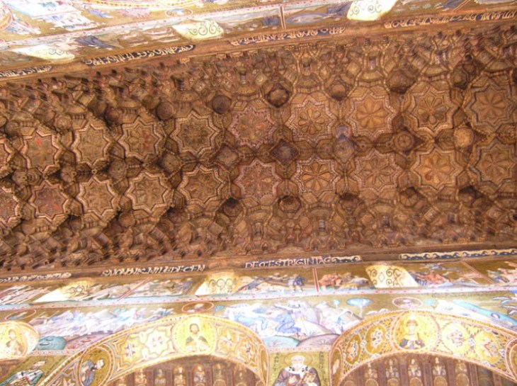 Ceiling of the Cappella Palatina, Palermo. Image: Wikipedia