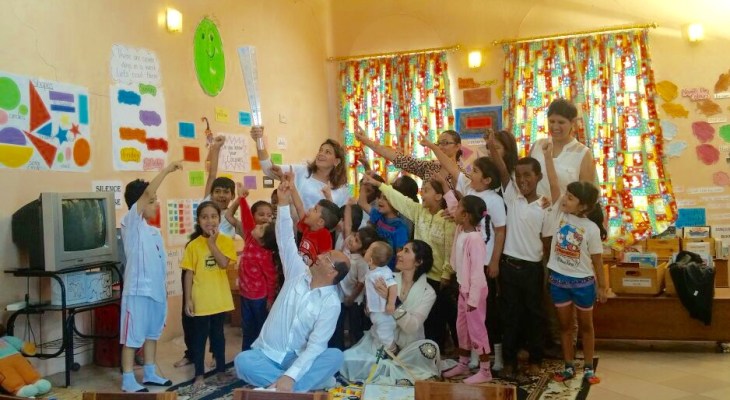 Fanous visits the Early Learning Centre , Mwanza , Tanzania