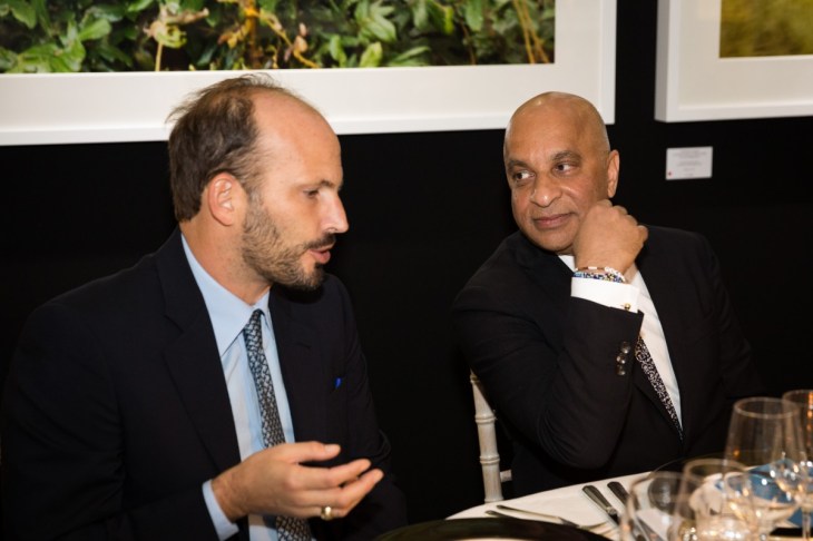 Lord Rumi Verjee in conversation with Prince Hussain Aga Khan. (Image Credit: The Rumi Foundation)