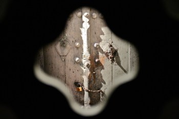 Abbas Kiarostami in his installation "Doors Without Keys" at the Aga Khan Museum (Image credit: Aga Khan Museum)