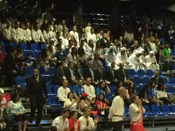 Prince Rahim Aga Khan in attendance at the 2016 Jubilee Games Dubai - Opening Ceremonies about to start