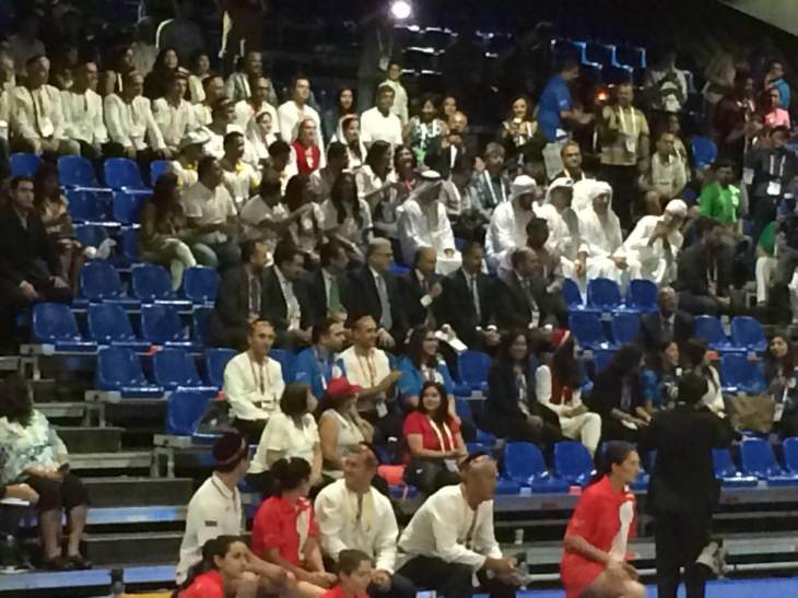 Prince Rahim Aga Khan in attendance at the 2016 Jubilee Games Dubai - Opening Ceremonies about to start