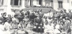 With Ismaili leaders, Villa Barakat, July 13, 1957
