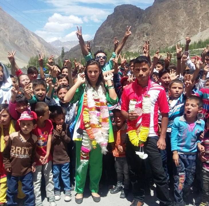 Jubilee Games Athletes receive warm welcome in Hunza, Pakistan