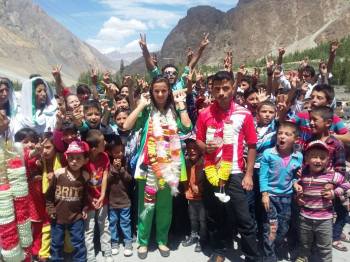 Jubilee Games Athletes receive warm welcome in Hunza, Pakistan