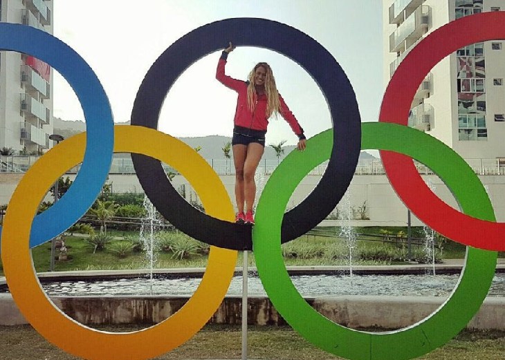 Kenya’s Elite Ismaili swimmer, Talisa Lanoe competing at the 2016 Rio Summer Olympics