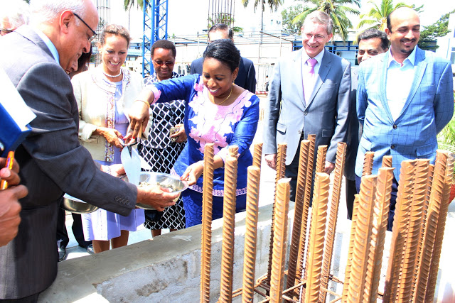 Princess Zahra Aga Khan attends the ceremony, launching the expansion plans of the Aga Khan Hospital in Tanzania